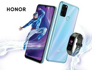 Смартфон Honor 9A + фитнес-браслет в подарок! Смартфон Honor 9A + фитнес-браслет в подарок!