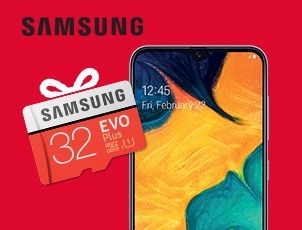 Galaxy A30 + карта памяти на 32 Gb в ПОДАРОК! Galaxy A30 + карта памяти на 32 Gb в ПОДАРОК!