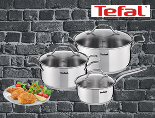 Скидка 25% на набор посуды TEFAL Intuition Скидка 25% на набор посуды TEFAL Intuition