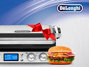 Купи кофемашину DeLonghi – получи гриль в подарок! Купи кофемашину DeLonghi – получи гриль в подарок!