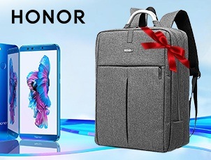 Купи Honor 9 Lite – получи рюкзак для ноутбука в подарок! Купи Honor 9 Lite – получи рюкзак для ноутбука в подарок!
